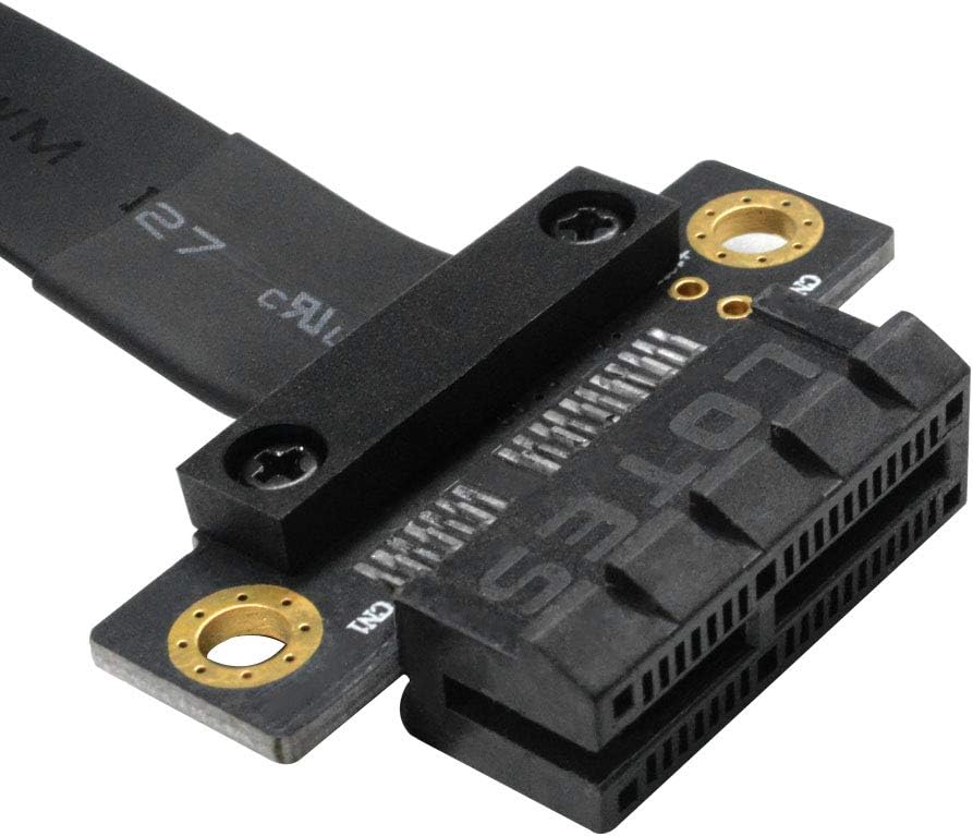 PCI-e 36PIN 1X Extender Extension Cable with Gold-Plated Connector (180 Degree 20cm) Pack of 2 X898