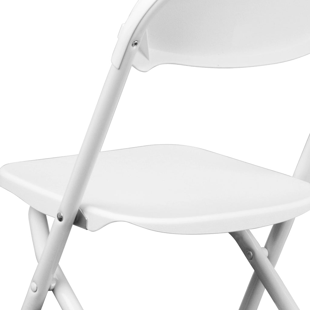 White Plastic Kids Folding Chair W91592