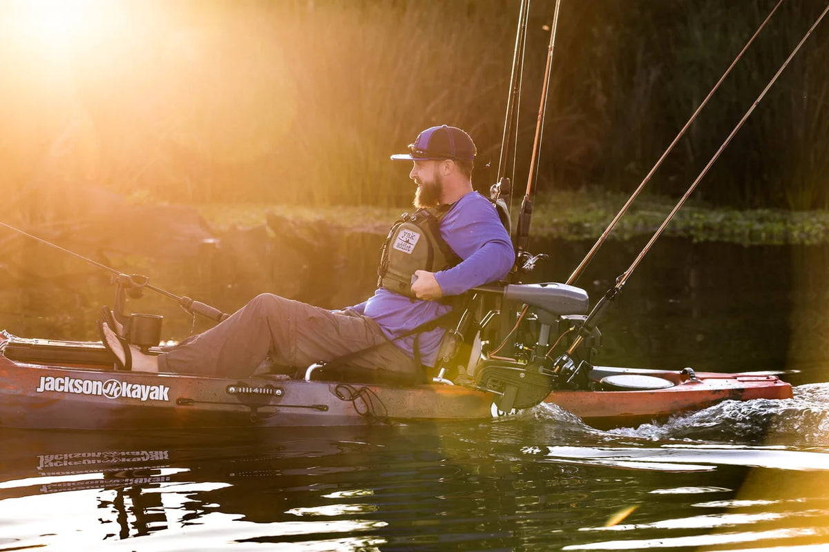 36 Lb. Thrust Saltwater Transom Mounted Electric Kayak Trolling Motor with 24 In. Shaft Z672137