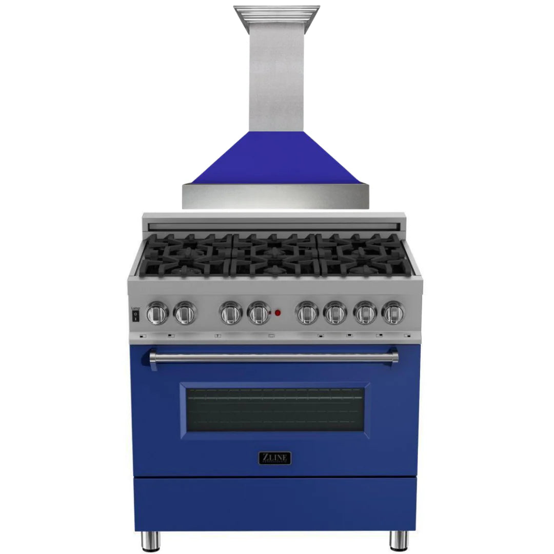 36 Dual Fuel Range and Range Hood Appliance Package P3651