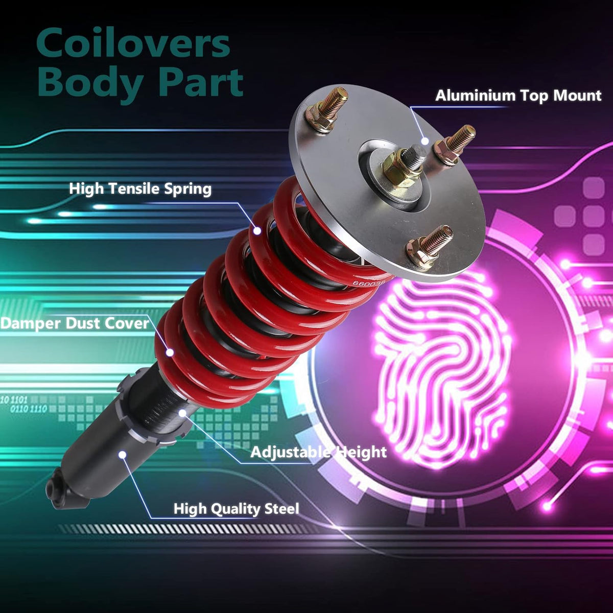 Height Adjustable Coilovers Struts Suspension Kits S48436