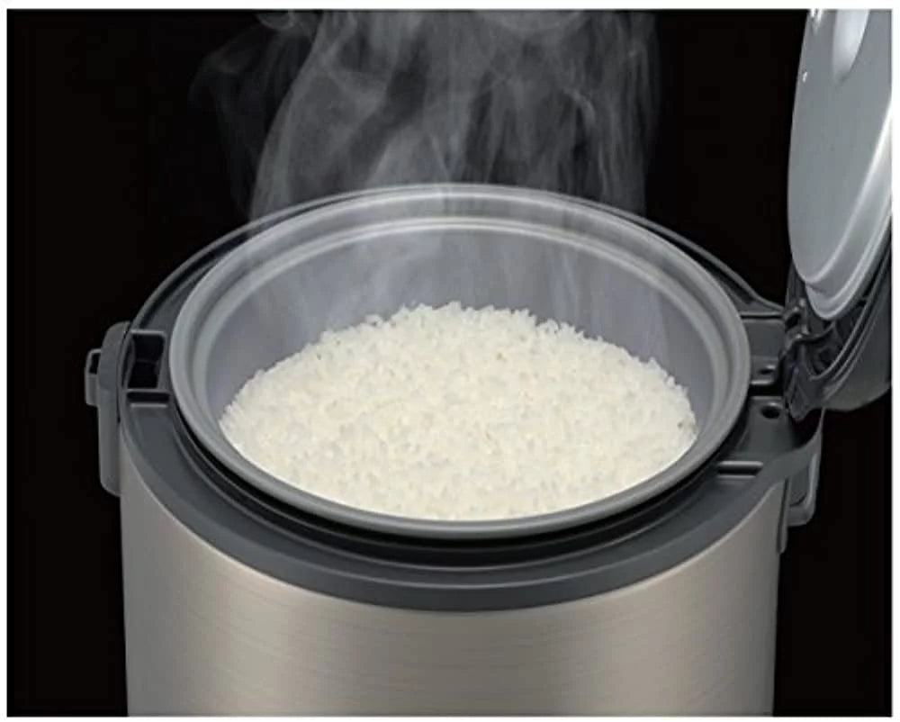 5.5-Cup Stainless Steel Gray Rice Cooker and Warmer S55129