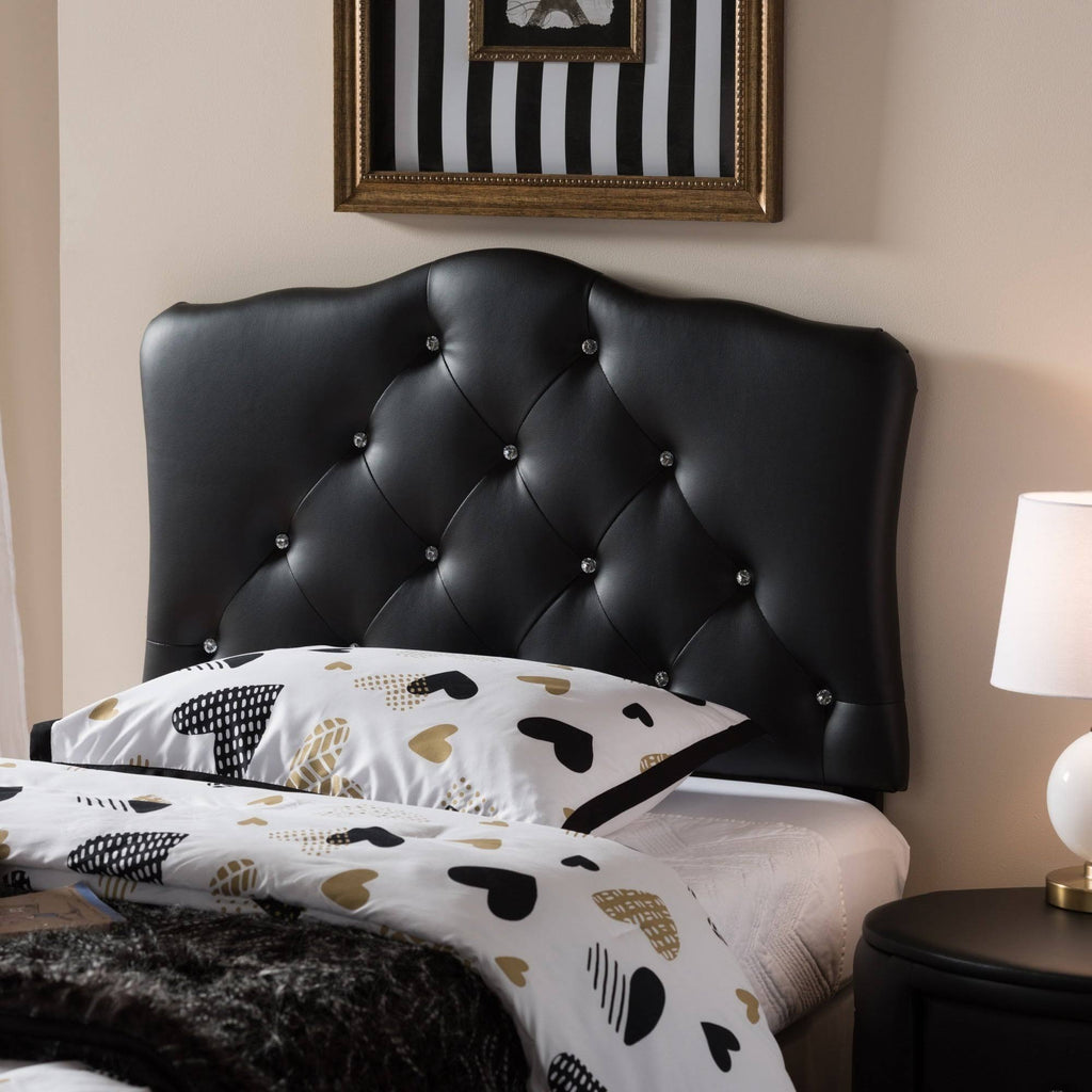 Full Size Grey Fabric Upholstered Headboard E66548