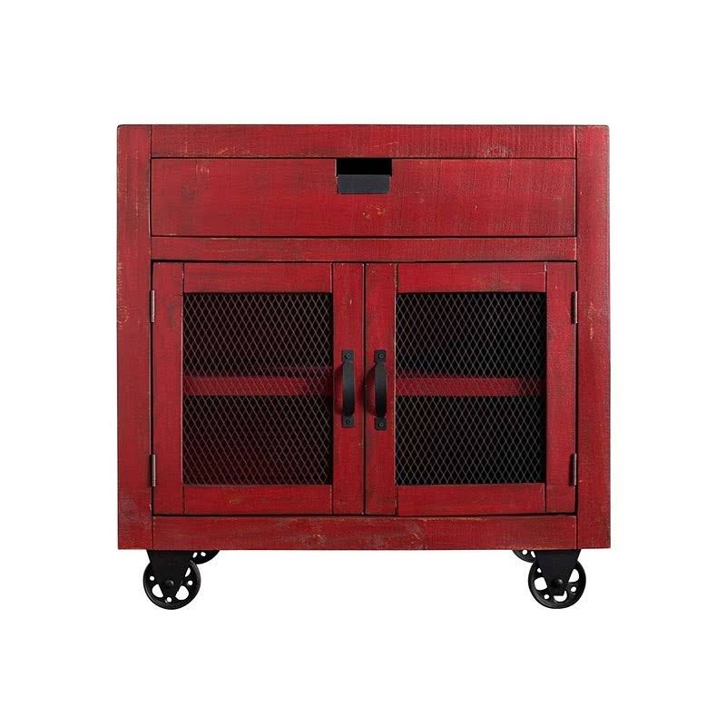 Red 2-Door Accent Chest C425