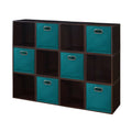 12 Cube Storage Set with 6 Canvas Bins N846
