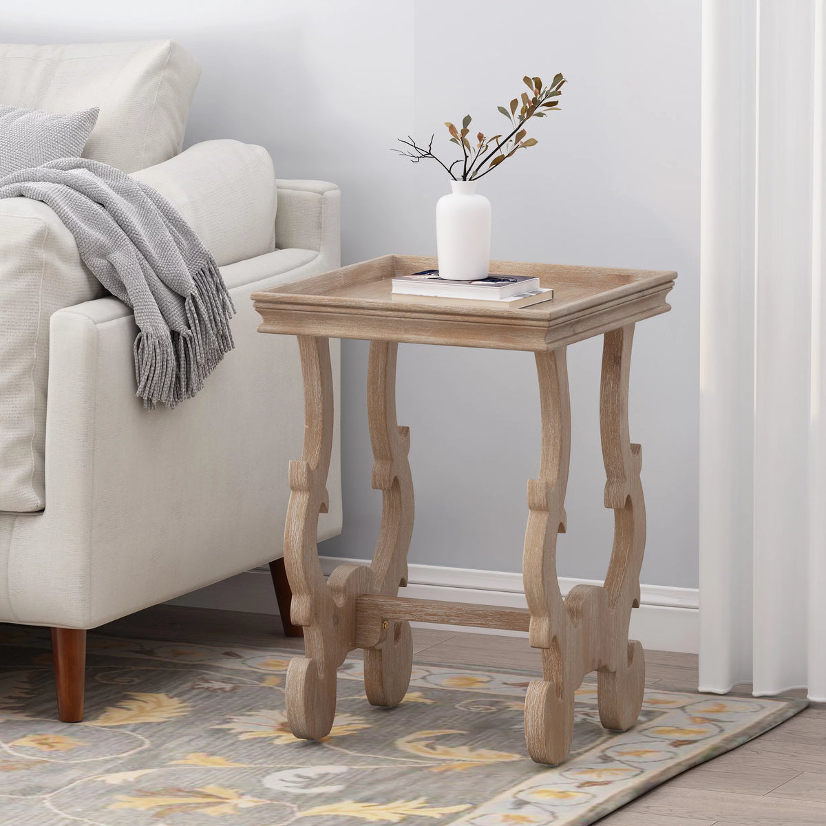 Faux Wood Accent Table Z56179
