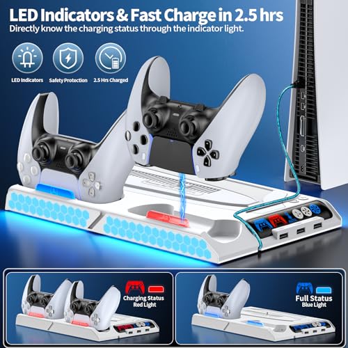 PS5 Cooling Station with Dual Charger Station S317