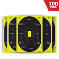 Splash Firearm Shooting Targets, 100-Pack, Black O303383