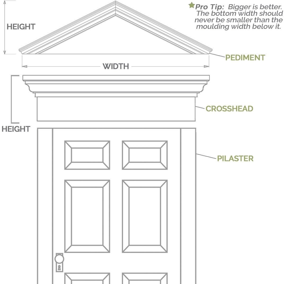 Fluted PVC Pilaster with Capital & Base (Pair) W896371
