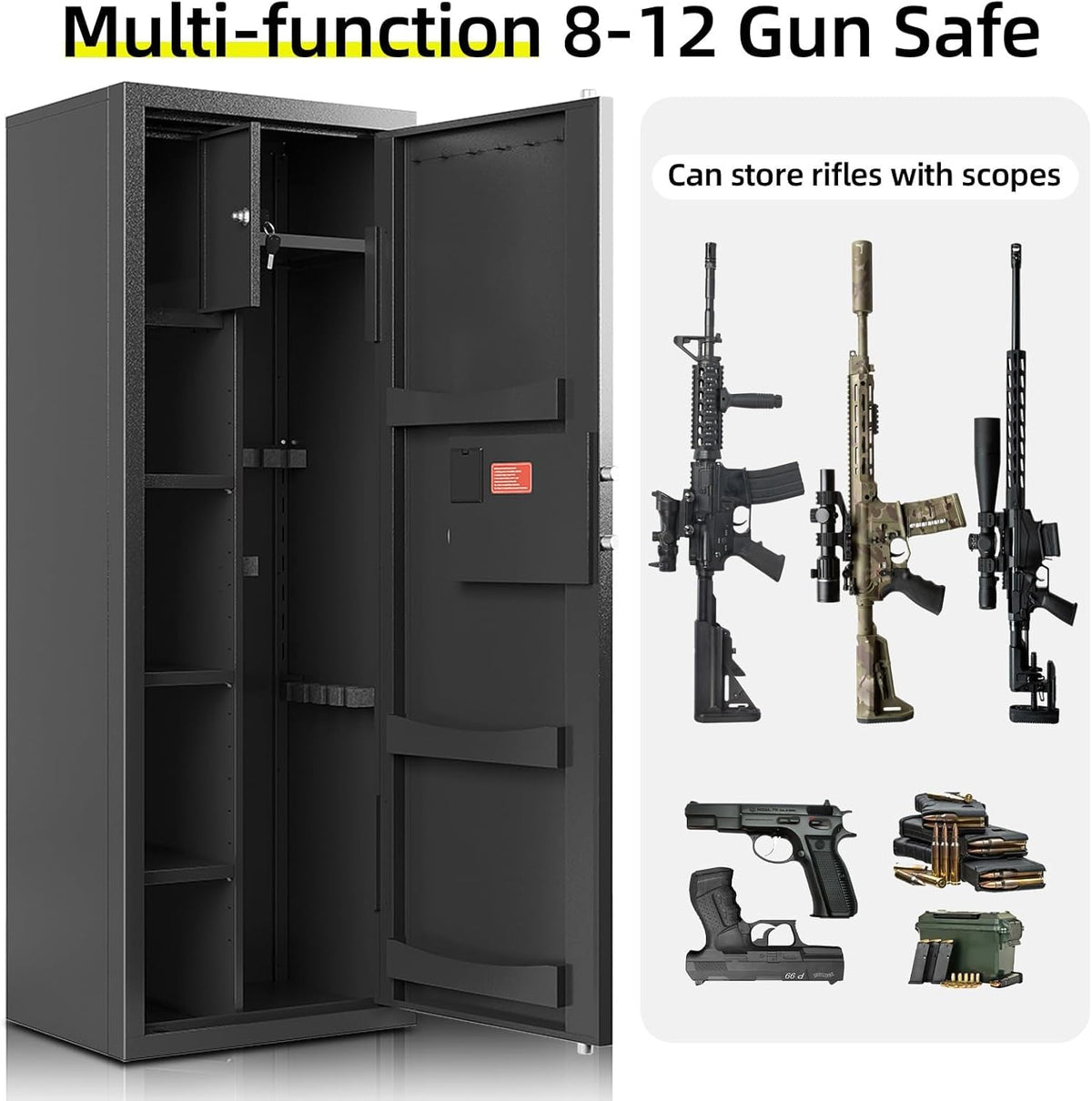 8-12 Gun Safe with Adjustable Shelves F256029