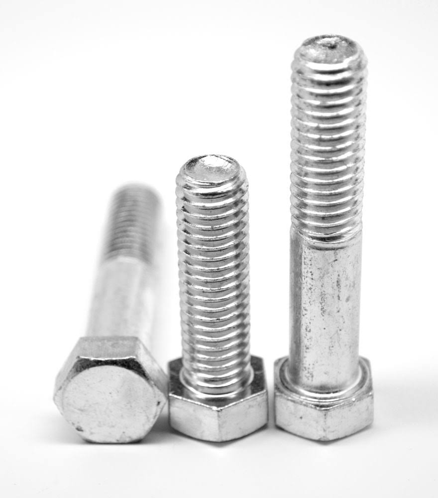 M10 x 1.50 x 75 mm Coarse Thread DIN 931 Hex Cap Screw Stainless Steel 18-8 Pk 50 H13712