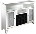 2-door Wine Cabinet with Lighting Mirror A667