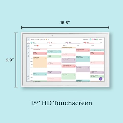 15-inch Wall Planner Digital Calendar Smart Touchscreen Interactive Display I40616