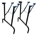 27 In Steel Powder Coated Gloss Black Folding Table Legs (4) E6848