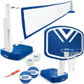 2-in-1 Pool Basketball Hoop & Volleyball Net Game Set G6154