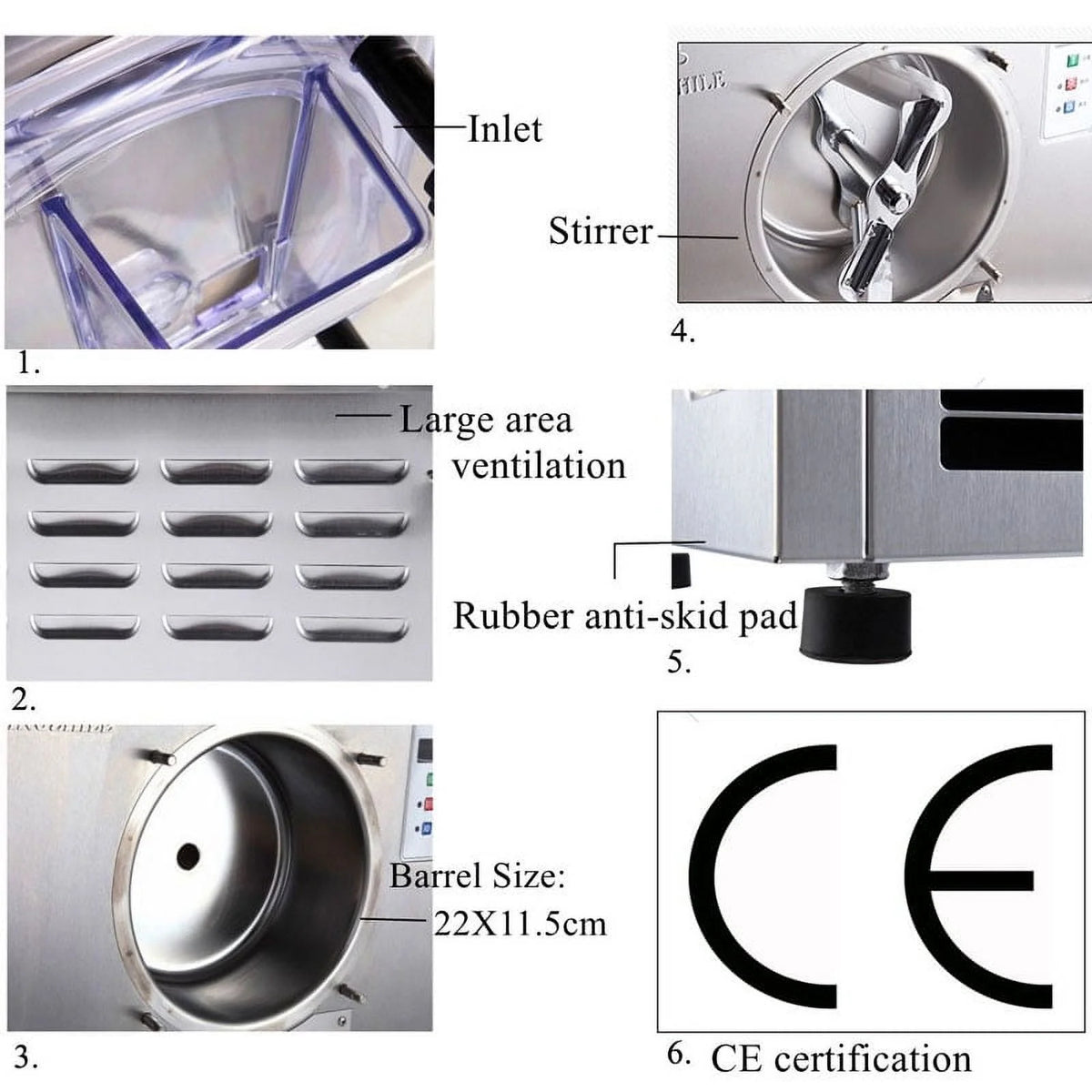 Commercial Desktop LCD Ice Cream Maker Y914402