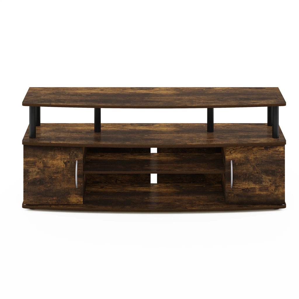 Large Entertainment Center for 55-IN TV, Amber Pine/Black U808