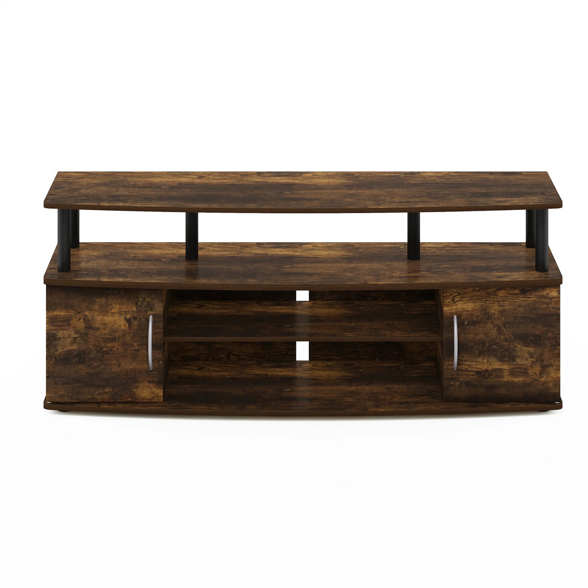 Large Entertainment Center for 55-IN TV, Amber Pine/Black U808