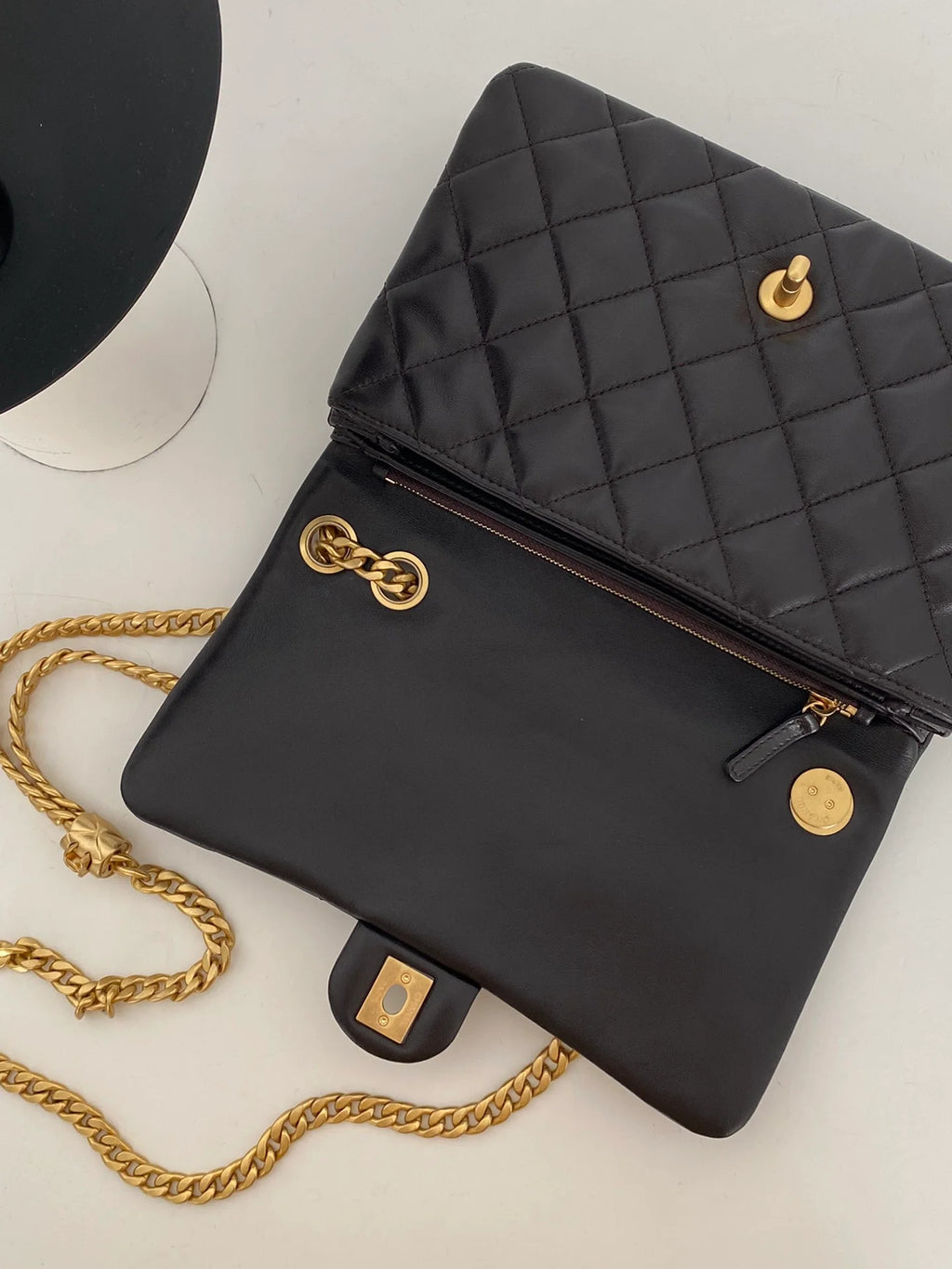 Black Small Flap Bag Q8882