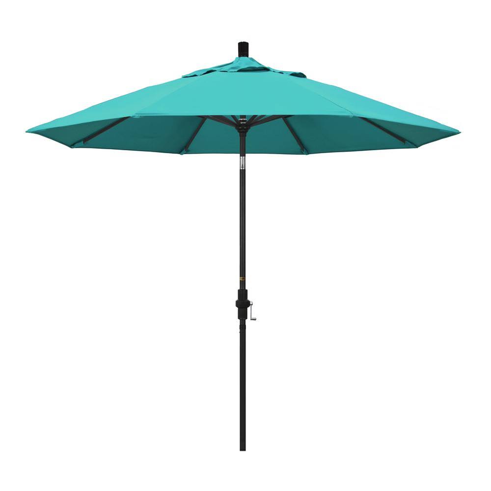 Stone Black Aluminum Pole Patio Umbrella C6585