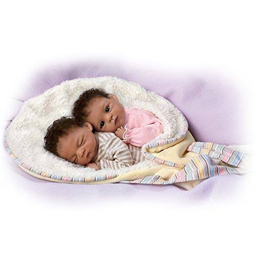 13-Inch Realistic Newborn African-American Baby Doll M741