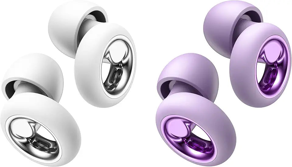Flexible Reusable Ear Plugs 2-Pack White Violet U688