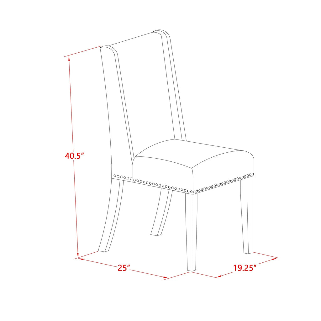5 Pc Dining Room Set with 4 Upholstered Chairs Q7328
