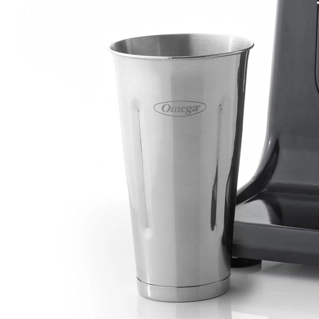 Black Single Spindle Milkshake Maker with 28oz Stainless Steel Cup R8087