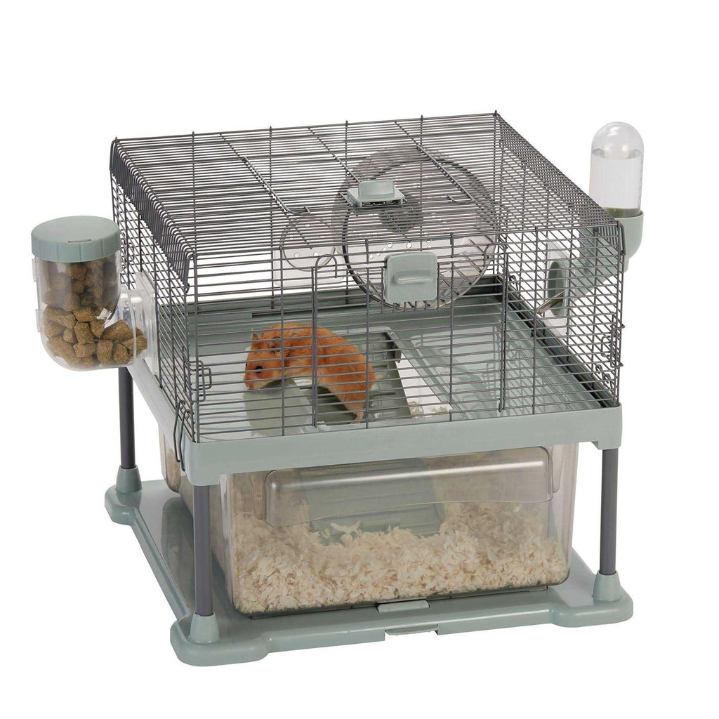 Small Pet Habitat with Wheel and Water Bottle Z9424