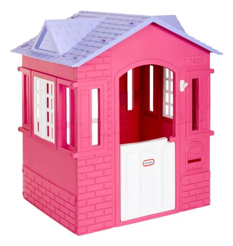 Pink Large Pretend Playhouse with Working Doors and Windows P6347