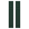 Midnight Green Raised Panel Vinyl Shutters W91745