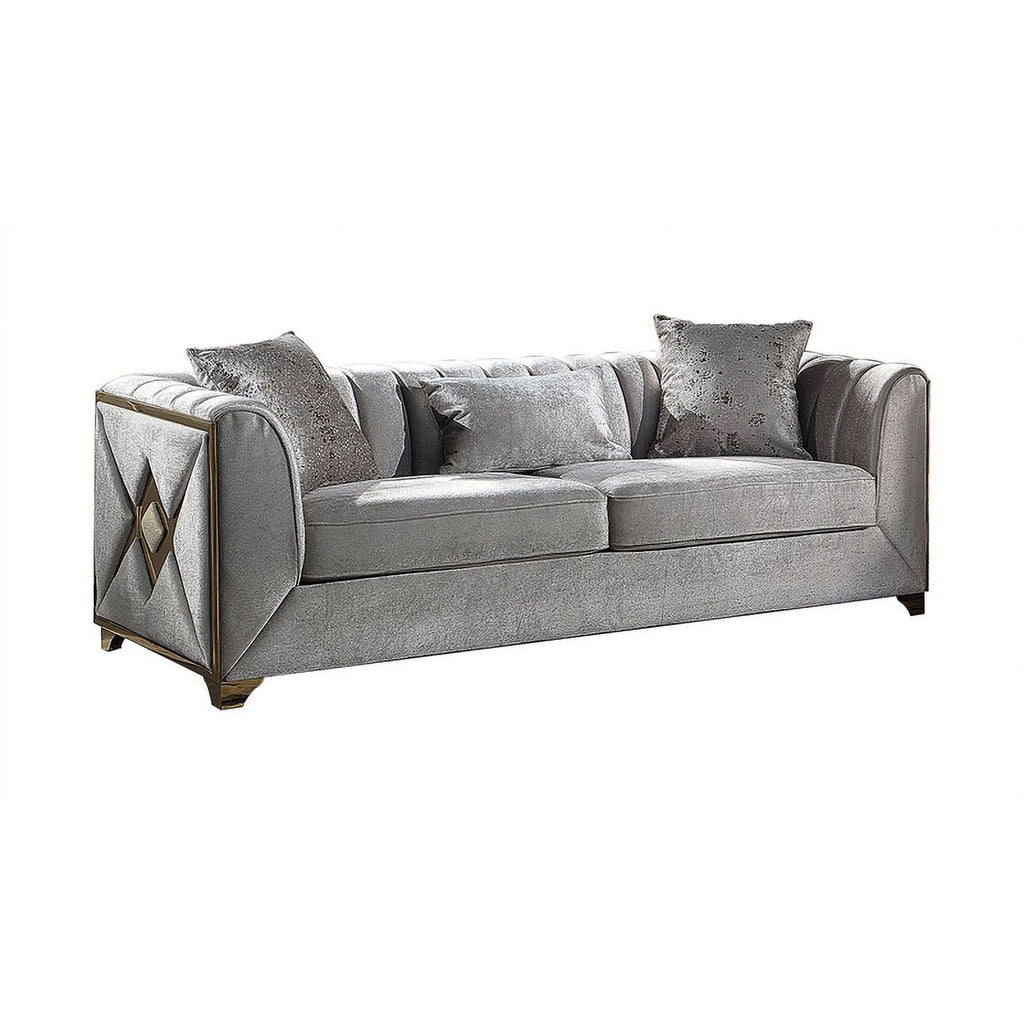 3 PC Living Room Set Made with Wood in Cream Color H610725