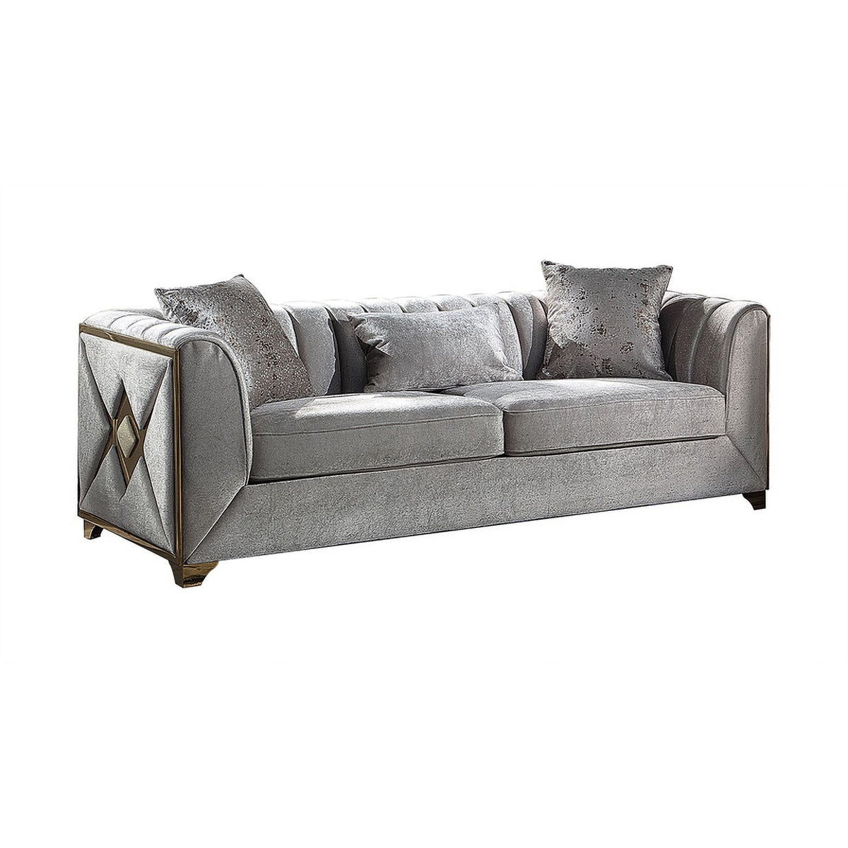 3 PC Living Room Set Made with Wood in Cream Color H610725