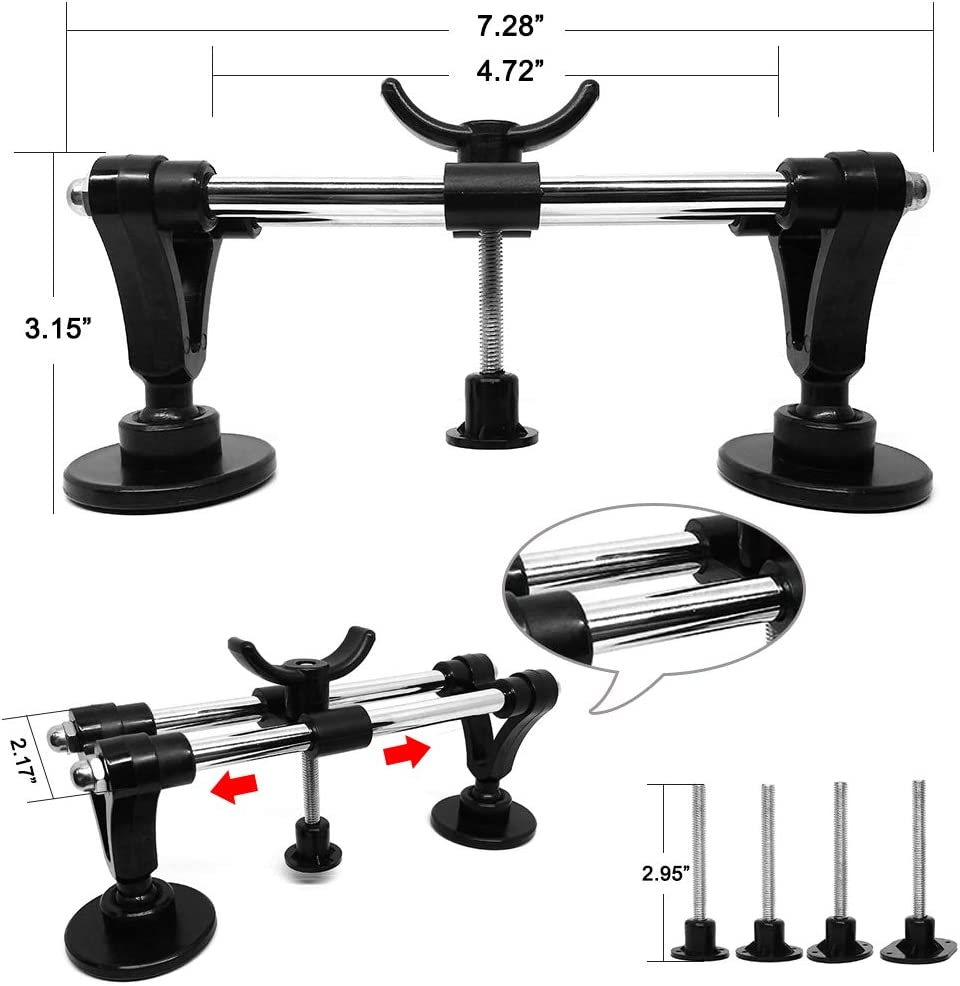 Auto Body Repair Tool Kit with Double Pole Bridge Dent Puller and Glue Set F991791