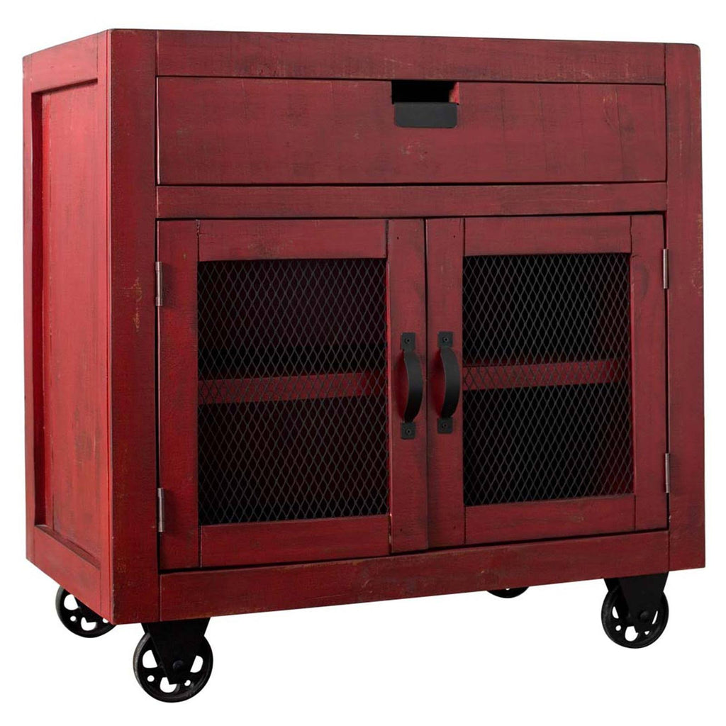 Red 2-Door Accent Chest C425