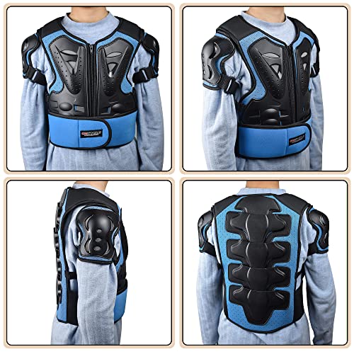 Kids Motorcycle Armor Suit Dirt Bike Chest Protector with Elbow Knee Pads Guards Z9810