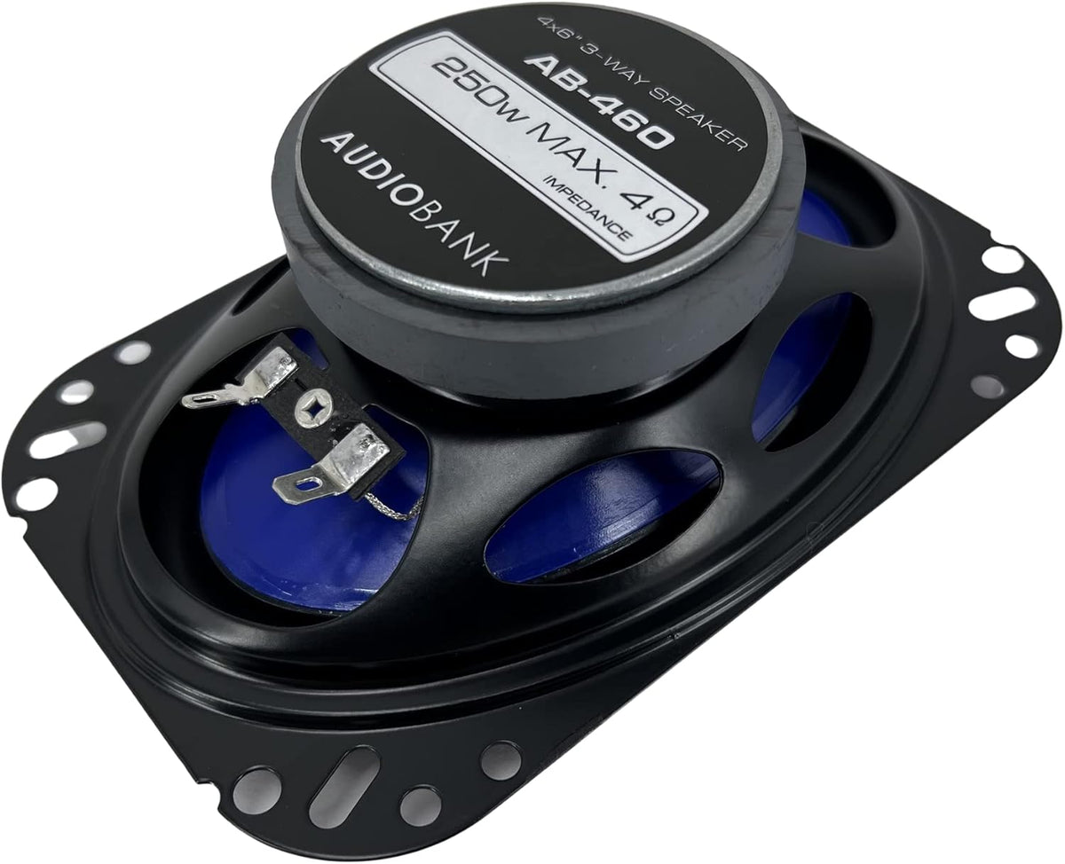 4x6 in 3-Way Coaxial Car Speakers 4 Ohm D167