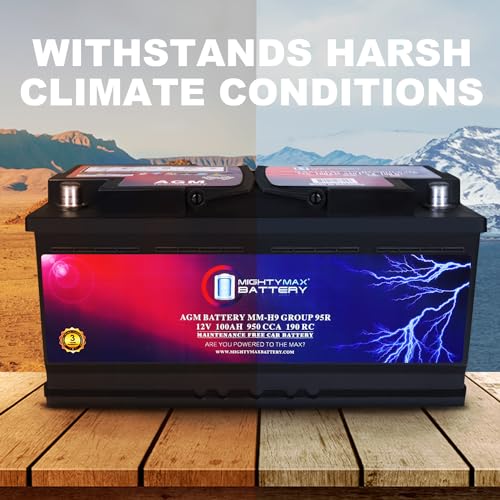 AGM Car Battery 12V 60 AH 680 CCA BCI Group Size 47 D327804