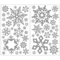 Glitter Snowflakes Peel and Stick Wall Decals B2642