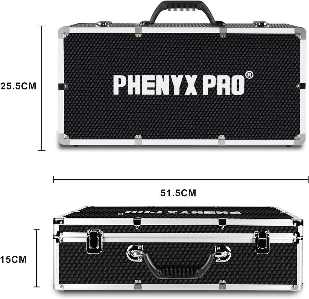 Large Size Carrying Case with Pre-Diced Foam, Aluminum Alloy, Pack of 2 A5613