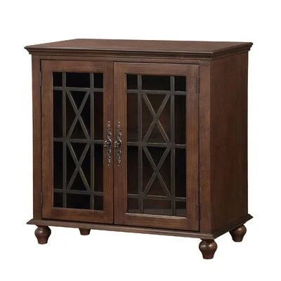 2 Door Accent Cabinet Walnut X7584