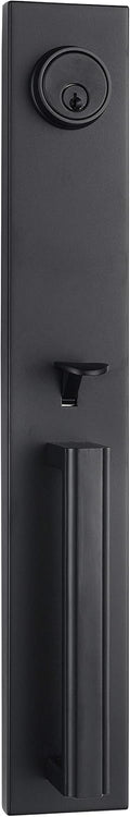 Matte Black Handleset with Deadbolt Z9349