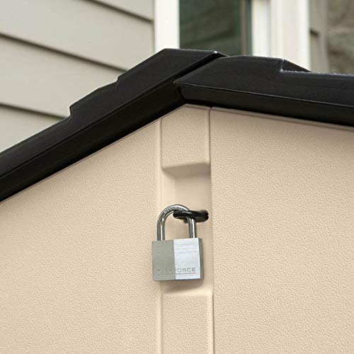 Beige/Brown 5 x 6.5 Ft Resin Outdoor Storage Shed L7777