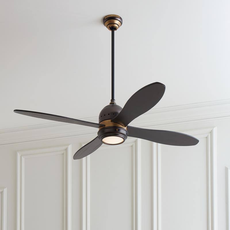 Polished Nickel 56-Inch Ceiling Fan I19955