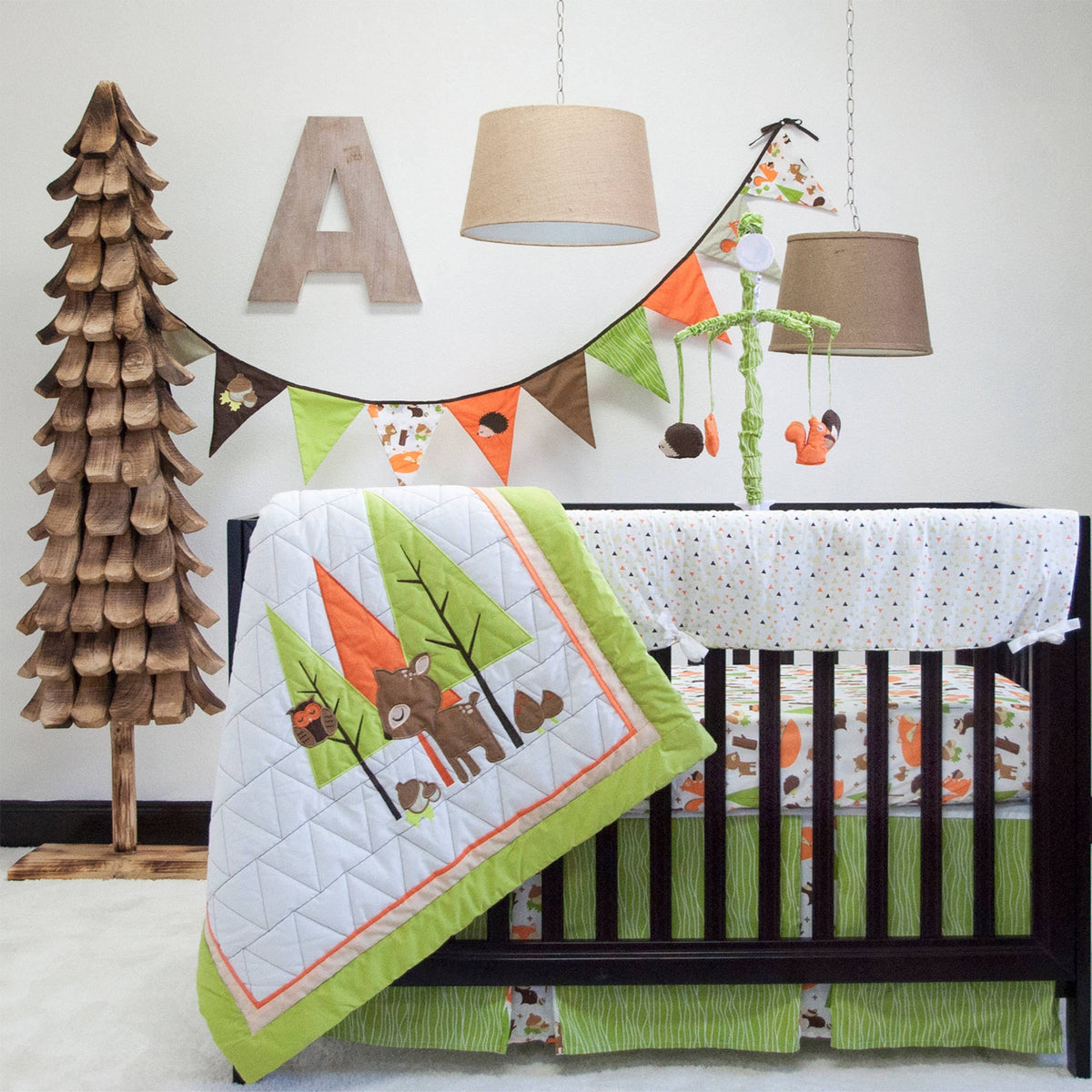 6 Piece Crib Bedding Set U6448