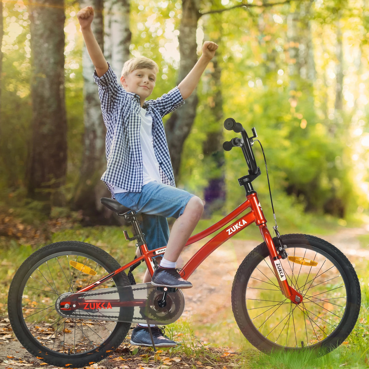 20 Inch Single Speed Boys Bike with Steel Frame Red A388