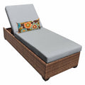 Grey Wicker Patio Chaise T6581