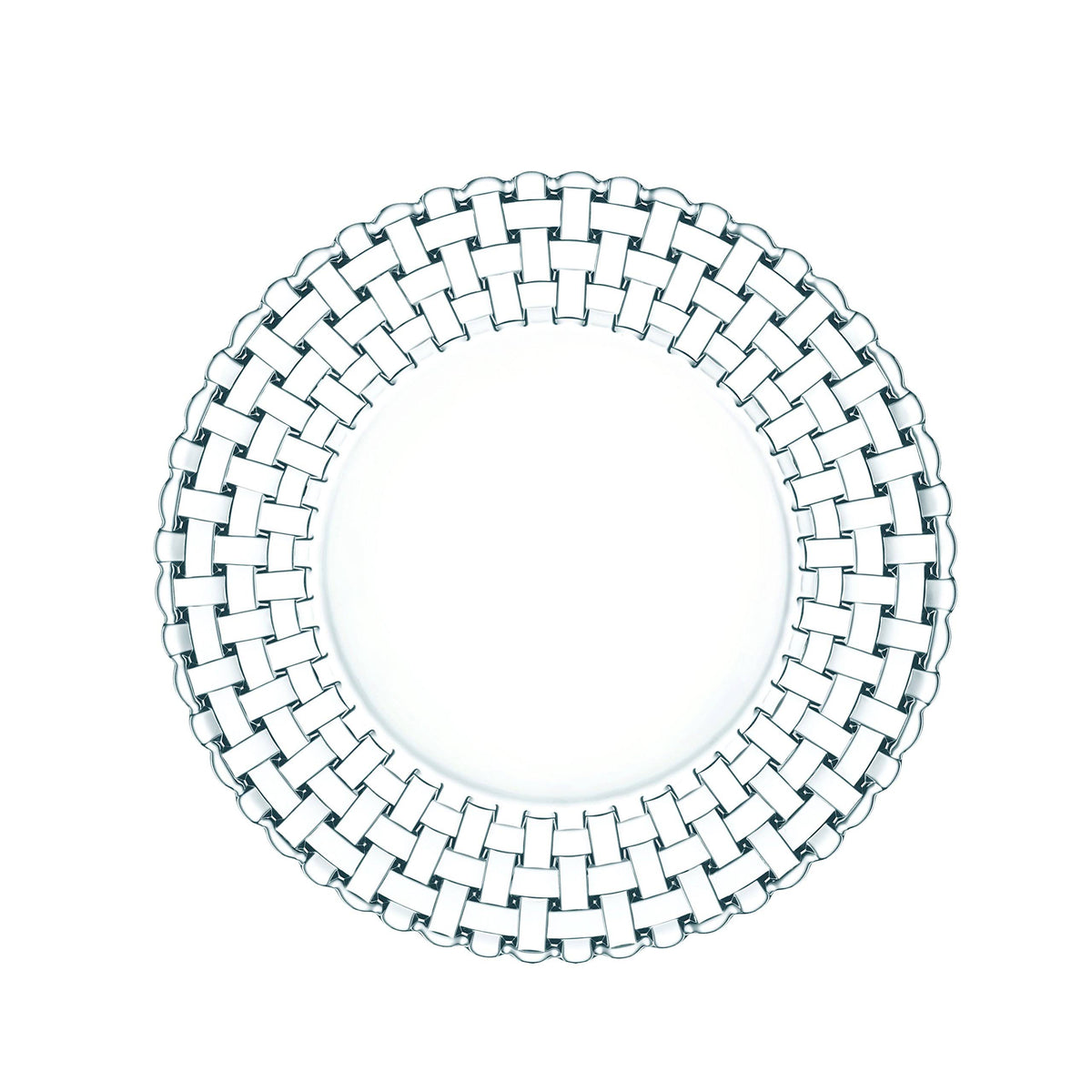 Glass Dining Plate Set 2 Pcs 27 cm D579654