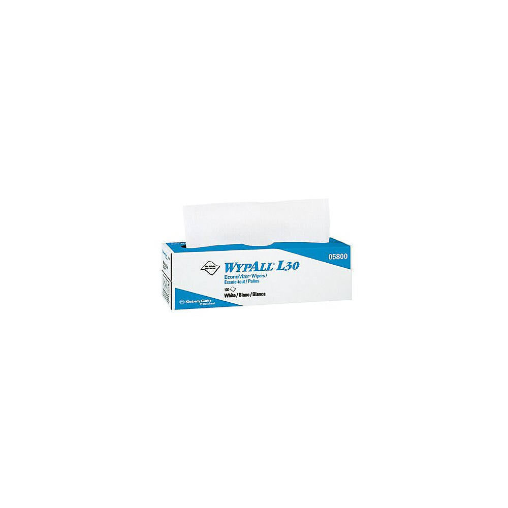 White Pop-Up Box Wipers A6548
