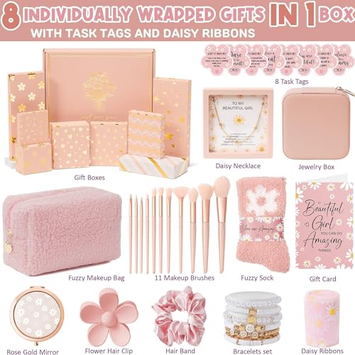 8 Pcs Makeup Brushes & Bag Gift Basket S350945